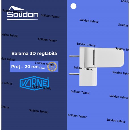 Balama 3D reglabila (alb) Vorne