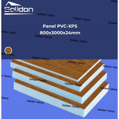 Panel PVC stejar auriu 800x2000x24mm