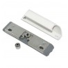 Kit sistem inchidere usa pvc balcon  cu maner tip scoica ALB,Vorne 13mm