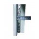 Kit sistem inchidere usa pvc balcon  cu maner tip scoica ALB,Vorne 13mm
