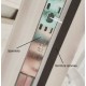 Kit sistem inchidere usa pvc balcon  cu maner tip scoica ALB,Vorne 13mm