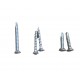 Kit sistem inchidere usa pvc balcon  cu maner tip scoica ALB,Vorne 13mm