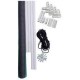 Kit plasa tantari completa pentru fereastra, pe balamale, Alb, 150x100 cm - SOLIDON