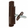 Balama pentru usi si ferestre, tip pipa, aluminiu, maro inchis RAL8019