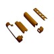 Set balama superioara, Vorne, tamplarie PVC, sarcina 100kg, falt profil 13mm, stejar auriu RAL8003