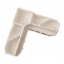 Coltar imbinare profil plasa tantari, culoare alb RAL9016.