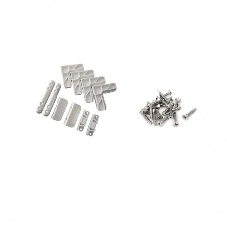 Set accesorii plasa insecte, pentru fereastra, alb RAL9016