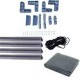 Kit plasa tantari complet pentru usa, pe balamale, gri antracit RAL7016