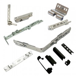 Set feronerie Vorne, deschidere dubla (oscilobatanta), tamplarie PVC, falt profil 13mm