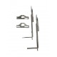 Set zavor fereastra, deschidere simpla(batanta) PVC, Kale, 190mm
