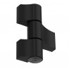 Balama 3D aplicata tripla, Jocker, tamplarie aluminiu, negru RAL9005