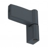Balama reglabila 3D, Jocker, tamplarie PVC, 105mm, sarcina 120kg, gri antracit