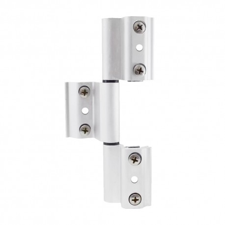 Balama tripla usa aluminiu, inaltime aripa 45mm, alb