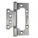 Set 3 balamale coplanare tip fluture, Best Imperial,usa interior,100*70*2.3 mm, argintiu
