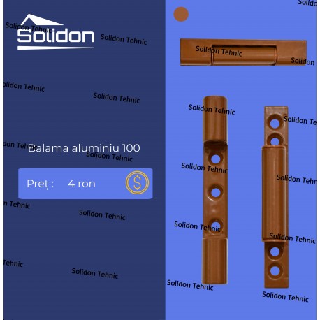 Balama aluminiu 100 stejar auriu
