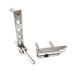 Set balama inferioara, Vorne, tamplarie PVC, sarcina 130kg, alb RAL9016