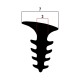 Garnitura (cheder) etansare tamplarie aluminiu, pentru sticla, T11 (3mm), 20ml