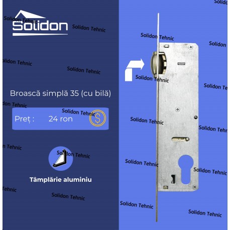 Broasca simpla aluminiu 35 (cu bila)