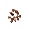 Dop mascare suruburi, set 10 bucati, maro deschis RAL8003