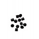Dop mascare suruburi, set 10 bucati, negru RAL9005