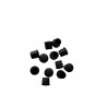 Dop mascare suruburi, set 10 bucati, negru RAL9005