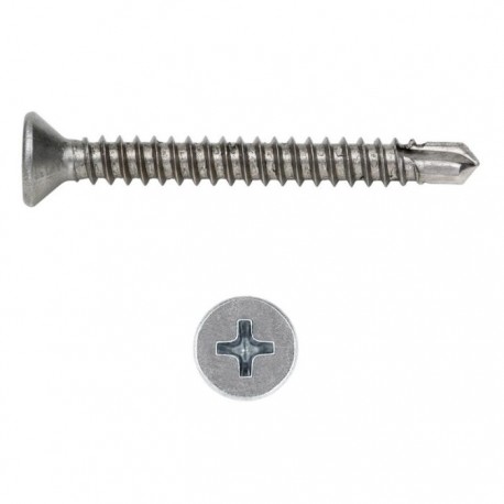Set surub, autoforant, cap inecat, dimensiune 4.2×45 mm, 20 buc