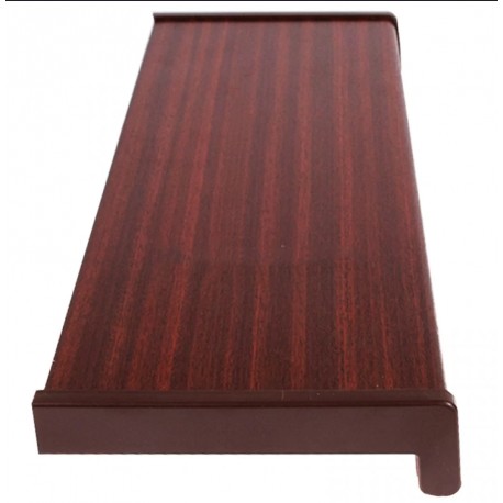 Glaf PVC interior pentru ferestre Wenge 200 x 15 cm, Include piese laterale + Silicon alb 280 Ml, 20GL