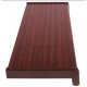 Set glaf pvc, latime 15 cm x 44 cm lungime, mahon, cu capace laterale, pentru ferestre