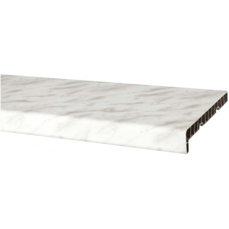 Set glaf pvc, latime 20 cm x 176 cm lungime, marmura, cu capace laterale, pentru ferestre