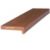 Set glaf pvc, latime 15 cm x 135 cm lungime, stejar auriu, cu capace laterale, pentru ferestre