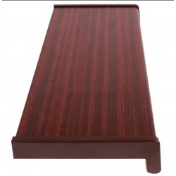 Set glaf pvc, latime 15 cm x 236 cm lungime, mahon, cu capace laterale, pentru ferestre