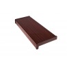 Set glaf pvc, latime 40 cm x 200 cm lungime, mahon, cu capace laterale, pentru ferestre