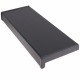 Set glaf pvc, latime 15 cm x 76 cm lungime, gri antracit, cu capace laterale, pentru ferestre