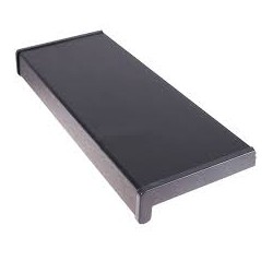 Glaf PVC interior pentru ferestre, gri antracit, 116 x 40 x 2 cm