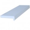Set glaf pvc, latime 40 cm x 131 cm lungime, alb, cu capace laterale, pentru ferestre