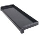 Set glaf aluminiu, latime 28 cm x 58 cm lungime, gri antracit, cu capace laterale, pentru ferestre, aluminiu extrudat