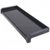Set glaf aluminiu, latime 26 cm x 70 cm lungime, gri antracit, cu capace laterale, pentru ferestre, aluminiu extrudat