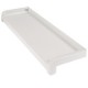 Glaf exterior, aluminiu, alb, 16.5x150 cm, 2 capace laterale