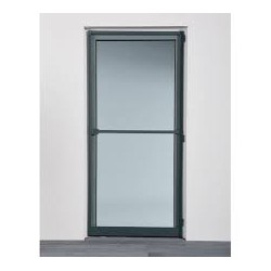 Plasa usa contra insectelor, 90x200 cm, pe balamale, SOLIDON, Gri Antracit, semi-asamblata