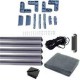 Plasa usa contra insectelor, 90x200 cm, pe balamale, SOLIDON, Gri Antracit, semi-asamblata