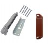 Kit sistem de inchidere magnetic cu maner tip scoica stejar, pentru usa de balcon