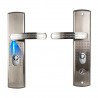Maner cu sild si LED, blocare standard, compatibil usa metalica Baron, Kastilio, BestImp, LCL, Golden Door, deschidere dreapta