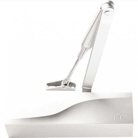 Amortizor ISEO IS 60 EN 2-4 brat cu blocare 228x69x51mm alb Ral 9016