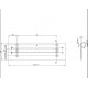 Amortizor ISEO IS 60 EN 2-4 brat cu blocare 228x69x51mm alb Ral 9016