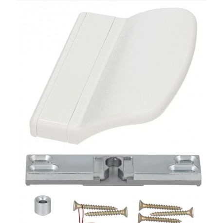 Sistem usa balcon, SOLIDON mâner Plastic, Alb