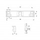 Sistem usa balcon, SOLIDON mâner Plastic, Alb