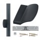 Maner usa balcon, SOLIDON, Plastic, Gri Antracit