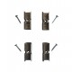 Blocator ( placută ) inchidere 2 canate Vorne, set 4 buc. pentru stulp usi si fereste PVC