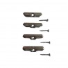 Placuta inchidere toc Vorne, set 4 buc. pentru toc usi si ferestre PVC, falt profil 13mm