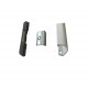 Kit sistem inchidere magnetic usa balcon cu maner tip scoica, Alb, profil 13 mm, Vorne
